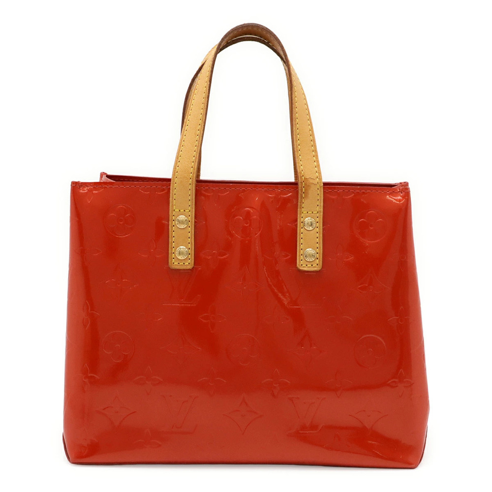LOUIS VUITTON Monogram Vernis Lead Handbag Tote Bag Rouge Red